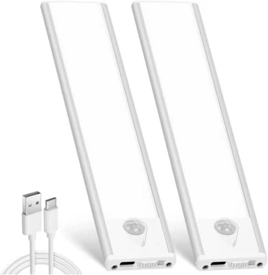 Motion Sensor PIR Light Cordless USB Rechargeable LED Night Light Closet Stair - image 1 of 4