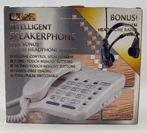 GPX Intelligent Speakerphone Landline AM/FM Radio Headset GPT464PAK-NEW - Picture 1 of 6
