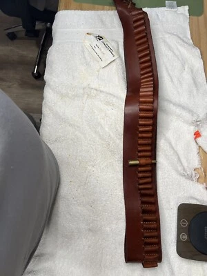 Bandolera de cuero hecha a mano artículo de coleccionista Foto 1 de 3