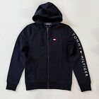 NWT Tommy Hilfiger Men's Fleece Big Embroidered Logo Full Zip Hoodie All Sizes