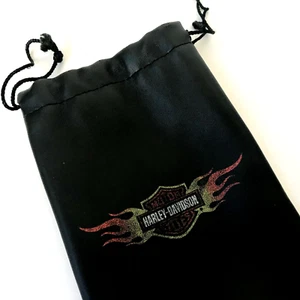 Bolso de gafas de sol Harley Davidson vintage estuche con cordón motocicleta  - Imagen 1 de 10