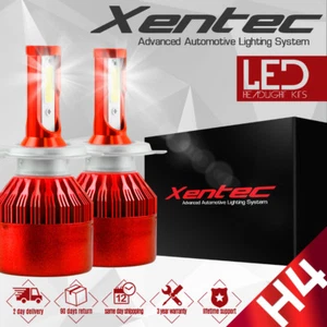 2 PCS H4 9003 8000LM LED Headlight Conversion Kit Hi/Low Beam Bulbs 6500K White - Picture 1 of 12