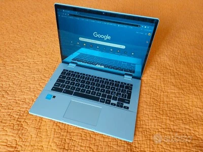 ASUS Chromebook Flip CX1400FKA Argento Convertibile 14" Touchscreen Lucido - Immagine 1 di 4