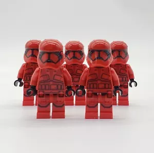 Lot of 5 Lego Star Wars First Order Red Sith Trooper Minifigure 75256 75266 - Picture 1 of 4