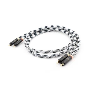 Pair OCC Silver Plated RCA Interconnect Adapter Cable with WBT RCA Connector - Picture 1 of 15