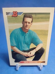 1992 Bowman Baseball Card #290 Troy Percival Rookie Free Shipping - Picture 1 of 4