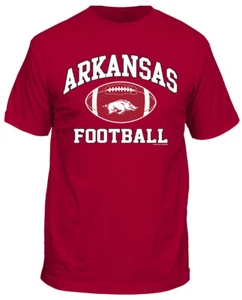 Camiseta Arkansas Razorbacks Para Hombre Cardinal Fútbol Gráfico Mangas Cortas - Imagen 1 de 5