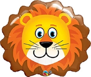 Lion Head Mylar Foil Balloon Zoo Animal Party Decoration XL 29" - Picture 1 of 3