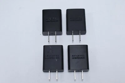 Lot of 4 Alcatel One Touch Travel Charger Adapter UC11US 5V - 1.A - Image 1 of 4