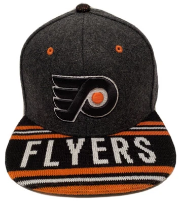 Zephyr NHL Philadelphia Flyers "Knit Hat" flat bill SnapBack Hat NEW WITH TAGS - Image 1 of 4