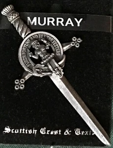 Pin escocés cresta escocesa Murray peltre espada estilo espada - Imagen 1 de 1