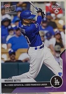 2020 Topps Now Bracket Bonanza Purple Mookie Betts #BB3-8 SP Los Angeles Dodgers