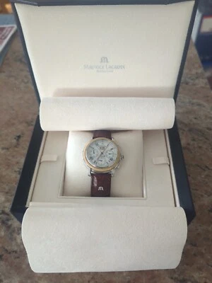 Maurice Lacroix 18k/Stainless Flyback Annuaire Chronograph Auto 15827 Masterpiec - Image 1 of 4