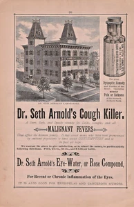 Quack Medicine Dr Seth Arnold Great Cough Killer Paper Advertisement - Picture 1 of 2