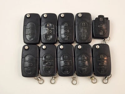 ORIGINAL LOT OF 10 AUDI A6 A4 TT A8 97-05 OEM FLIP KEY LESS REMOTE SWITCHBLADE - Изображение 1 из 4