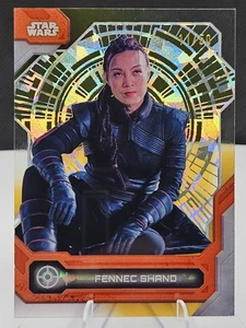 Fennec Shand 2024 Topps Star Wars High Tek GOLD 01/50 Diffractor Hyperspace #35 - Picture 1 of 2