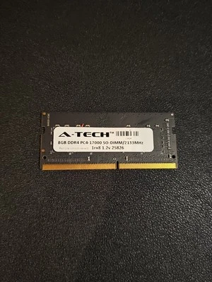 A-Tech 8GB DDR4 2133 PC4-17000 Laptop 260-Pin SO-DIMM Notebook Memory 2rx8 - Image 1 of 4