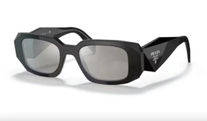 Prada Sunglasses PR 17WS 1AB2B0 Black Light Grey Silver Mirror Lenses - Picture 1 of 4