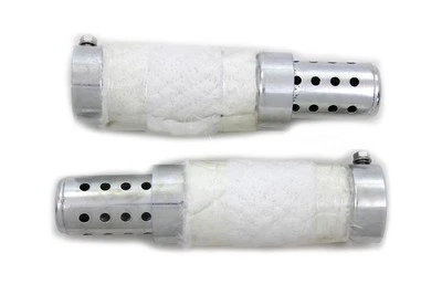 Juego de deflectores silenciosos de 2 pulgadas para Harley Davidson Foto 1 de 3