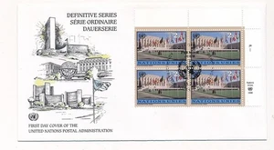 D114111 Definitive Series Architecture 1998 FDC United Nations Geneva Bureau - Picture 1 of 1