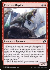X 1 Frenzied Raptor NM Ikoria 120 MTG Magic The Gathering - Picture 1 of 2