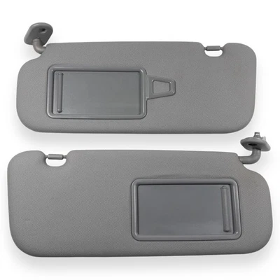 2012-2017 Hyundai Accent Driver & Passenger Side Sun Visor Pair Set Gray Vinyl - Image 1 of 4