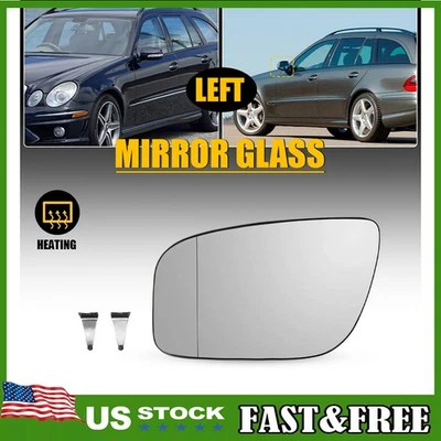 Espejo retrovisor térmico izquierdo cristal compatible con Mercedes-Benz E63 E320 E350 E550 E280 2007-2009 EE. UU. Foto 1 de 4