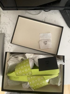 Authentic MCM Slides Green Size 10 / 43 EU - Picture 1 of 4