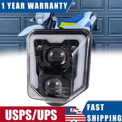 LED Headlight w/ DRL For Husqvarna FE 250 350 350s 450 501 501S /TE 150 150i 250 - Image 1 of 4