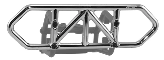 RPM Chrome Rear Bumper Assembly for Traxxas Slash 4x4 # 80123 - Image 1 of 1