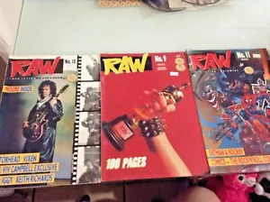 SET 3 PEZZI 1988 RIVISTE GREZZE FUMETTI HARD ROCK N. FASCE PER CAPELLI IN METALLO PESANTE 9,10,11 - Foto 1 di 9