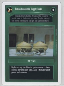Star Wars CCG Fusion Generator Supply Tanks Premiere WB White Decipher - Picture 1 of 1