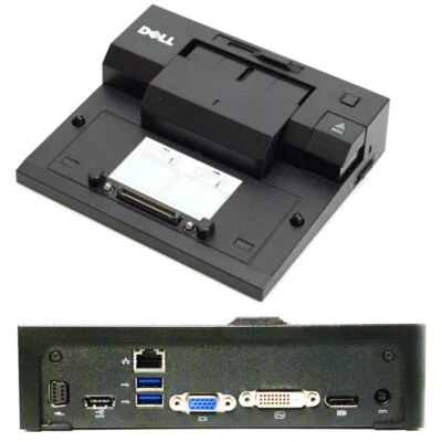 Genuine Dell Pro3X E-Port II Laptop Docking Station for Dell E series M6600 USB3 - image 1 of 3