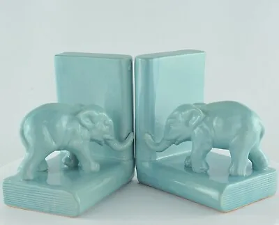 Sujetalibros Elefantes Fauna Art Deco Estilo Art Nouveau Estilo Porcelana Esmalt • 133.39€