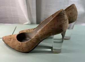 Donald J Pliner Womens Bonita Cork Round Toe Classic Pumps, Nude, 6.5 - Picture 1 of 13