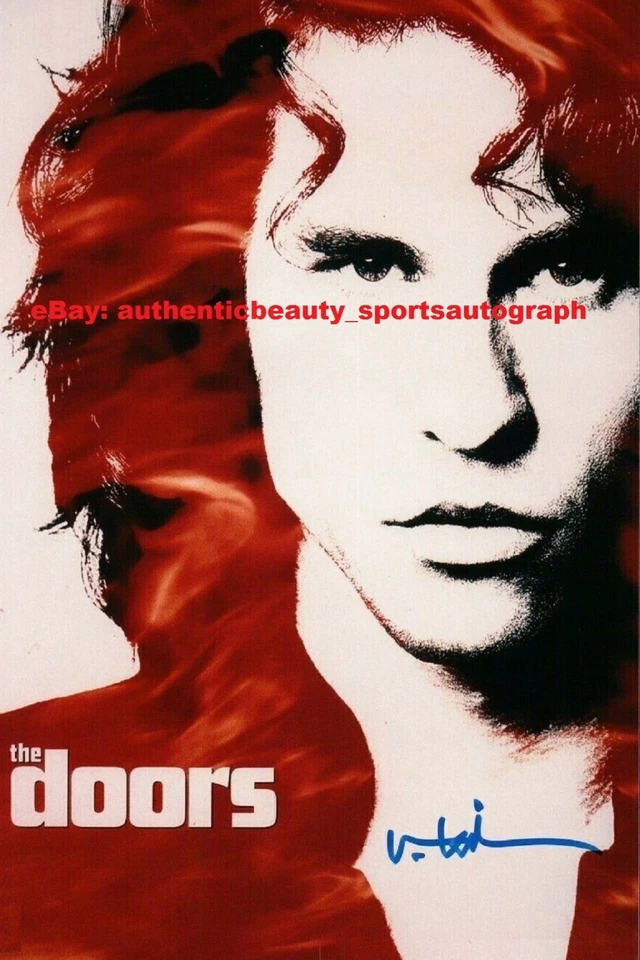 VAL KILMER THE DOORS JIM MORRISON ROCK AUTO SIGNED 12x18 POSTER PHOTO REPRINT RP - Image 1 of 1