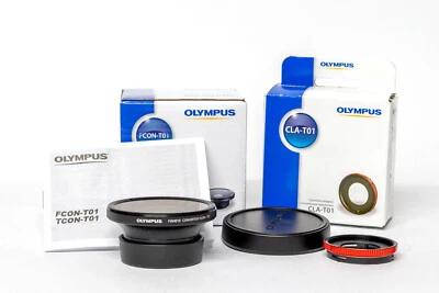 Convertidor ojo de pez Olympus FCON-T01 130° cuadro completo (para Olympus TG) más CLA-T01 Foto 1 de 2