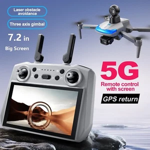 2024 New S185 Drone GPS Location 3 Axis Gimbal Remote Control with 7.2 in Screen - Picture 1 of 25