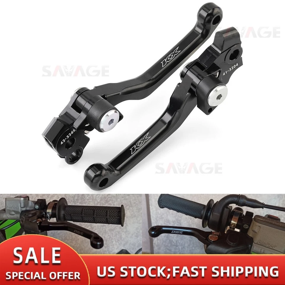 Palancas de embrague de freno pivotante para KAWASAKI KX 250/X 2021-2024 KX 450/X/SR 2022-2023 Foto 1 de 4