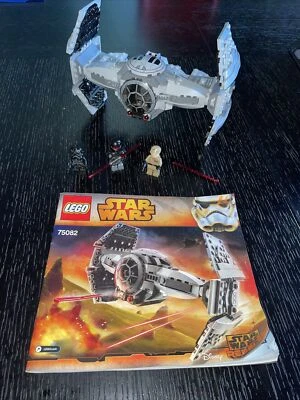 Lego Star Wars TIE Advanced Prototype 75082 discontinued Rebels Kenobi Complete - Image 1 of 4