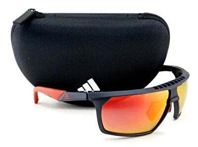 Nuevas gafas de sol deportivas Adidas | SP0030 02L - negro mate / lentes de contraste Roviex Foto 1 de 4