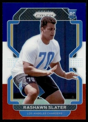 2021 Panini Prizm Prizms Red White and Blue #431 Rashawn Slater - Image 1 of 2
