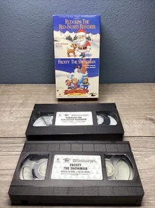 Christmas Classics (VHS '96) Rudolph the Red-Nosed Reindeer & Frosty the Snowman - Picture 1 of 5