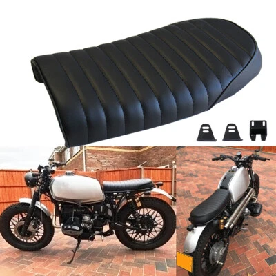 Sillín plano de asiento de motocicleta negro para R65 R100 R90 K75 K100 Cafe Racer Scrambler Foto 1 de 4