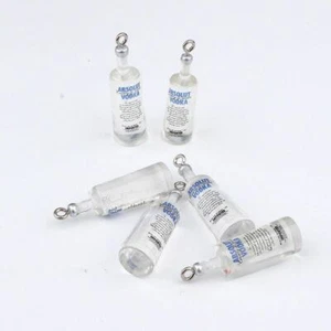 10pcs/pack Water Bottle Resin Charms 30x10mm Resins Key Chain Charm Jewelry Maki - Picture 1 of 12