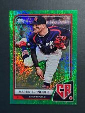 2023 Topps World Baseball Classic Green Sparkle Martin Schneider 6/75 Czech Repu