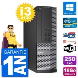 PC Dell Optiplex 7020 SFF Intel i3-4130 RAM 16Go Scheibe 250Go Windows 10 Wifi - Bild 1 von 3