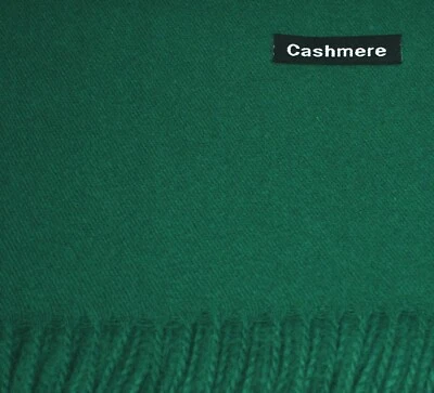 Para hombres Mujeres 100% Cachemira Lana Grande Lisa Sólida Bufanda Manta Mantón Envoltura Foto 1 de 4