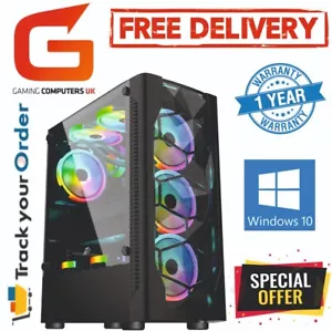 Gaming PC Core i5 16GB 120GB+500GB GT710 Win10 Computer FREE DELIVERY FAST PC - Picture 1 of 10