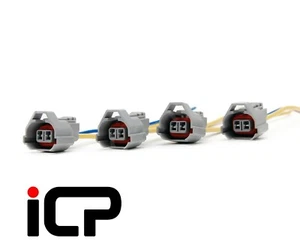 Wiring Loom Side Feed Injector Plug Connectors Pigtails For Subaru Impreza 92-00 - Picture 1 of 2